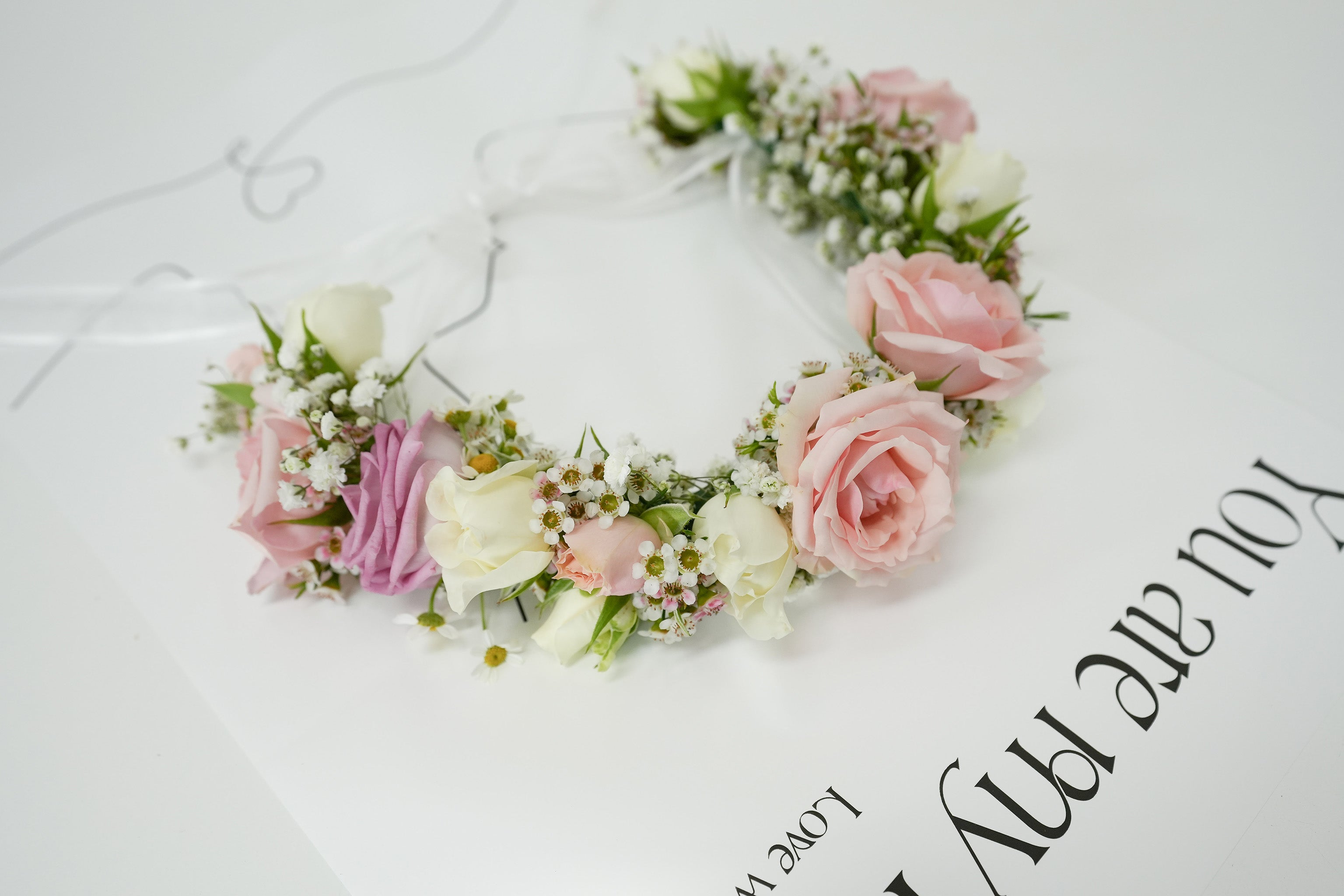 Pink Rose Hair Adornment