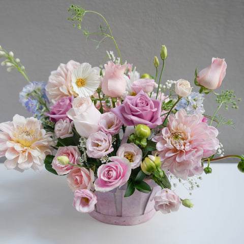 Pink Bloom Basket