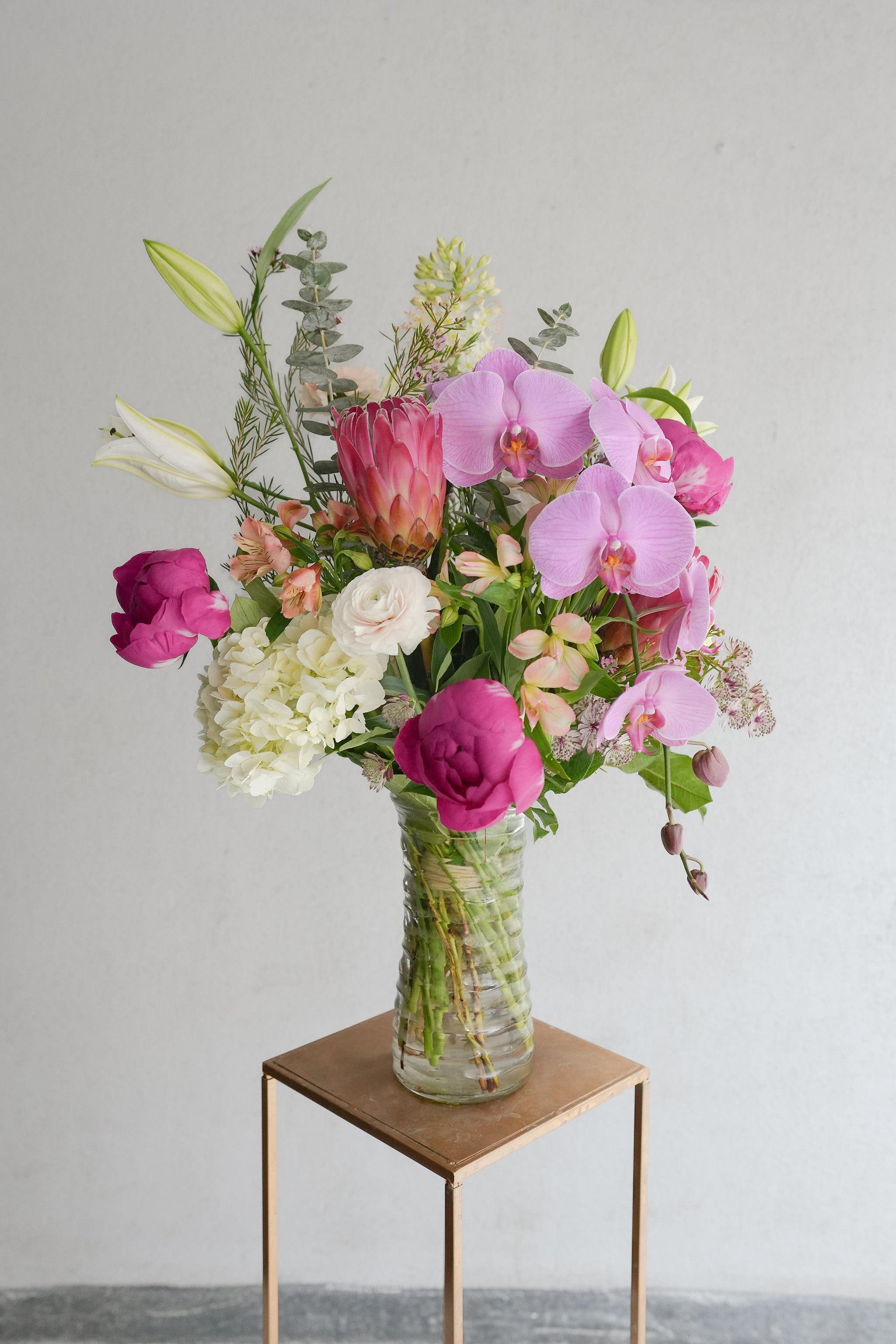 Pink Orchid Centerpiece