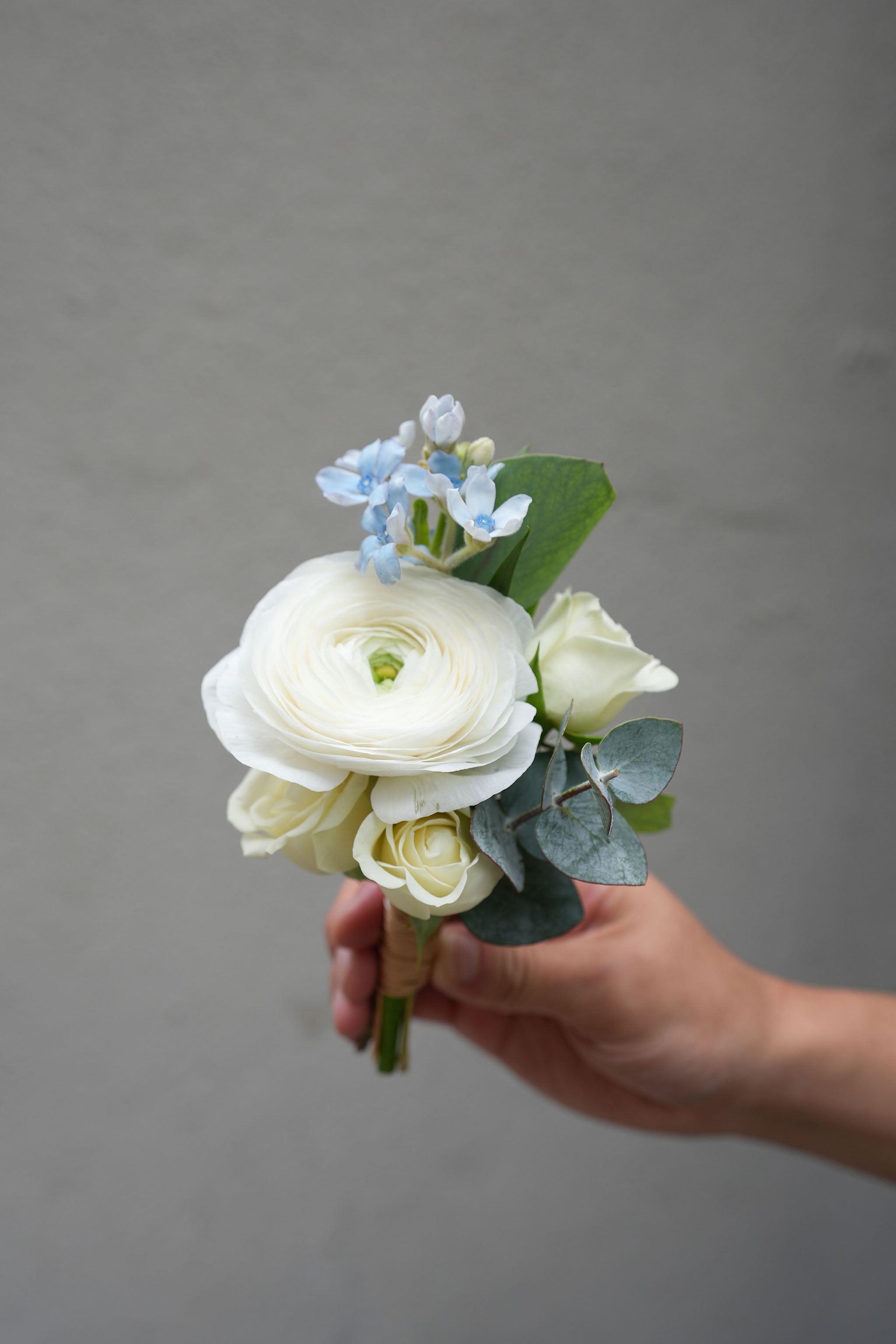Pure Ranunculus Corsage & Boutonniere