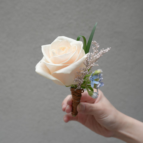 Light Rose Boutonniere