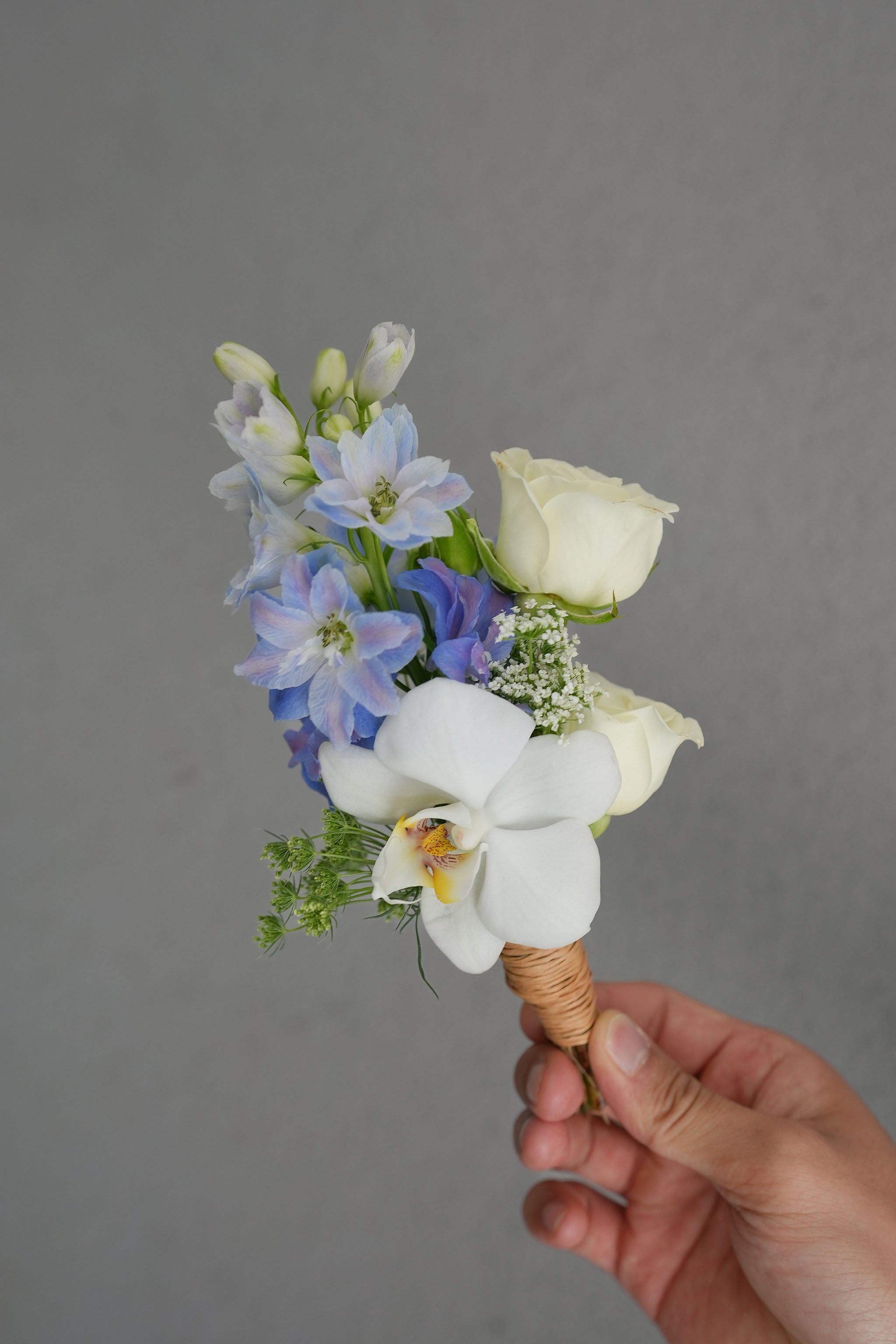 White Orchid Boutonniere