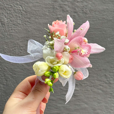 Cymbidium Corsage  & boutonniere