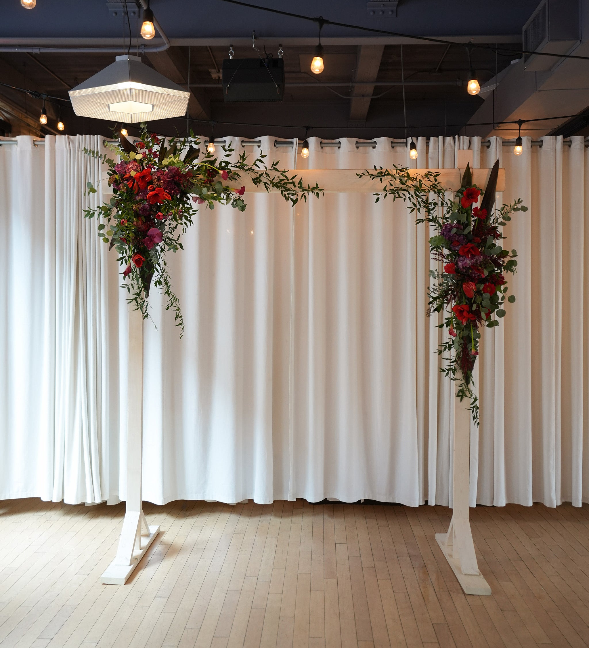 Crimson Love Wedding Arch