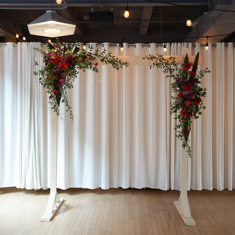 Crimson Love Wedding Arch