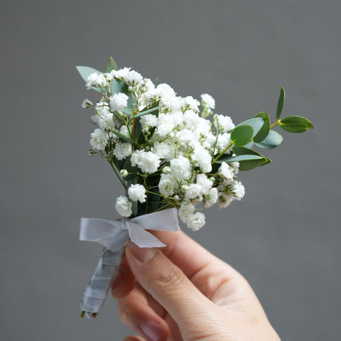 Baby's Breath Boutonniere