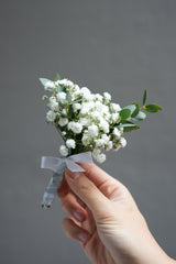 Baby's Breath Boutonniere