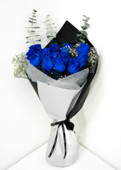 12 Blue Roses