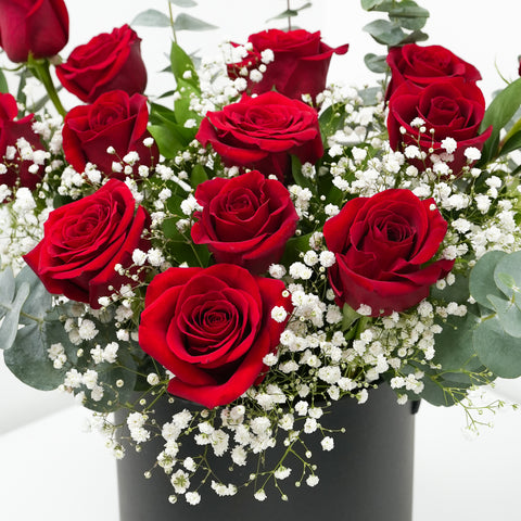 Red Rose Round Box