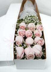 12 Pink Rose Box