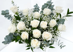 White Rose Round Box