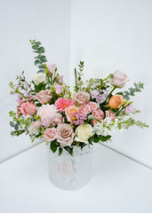 Mix of Floral Colors Round Box