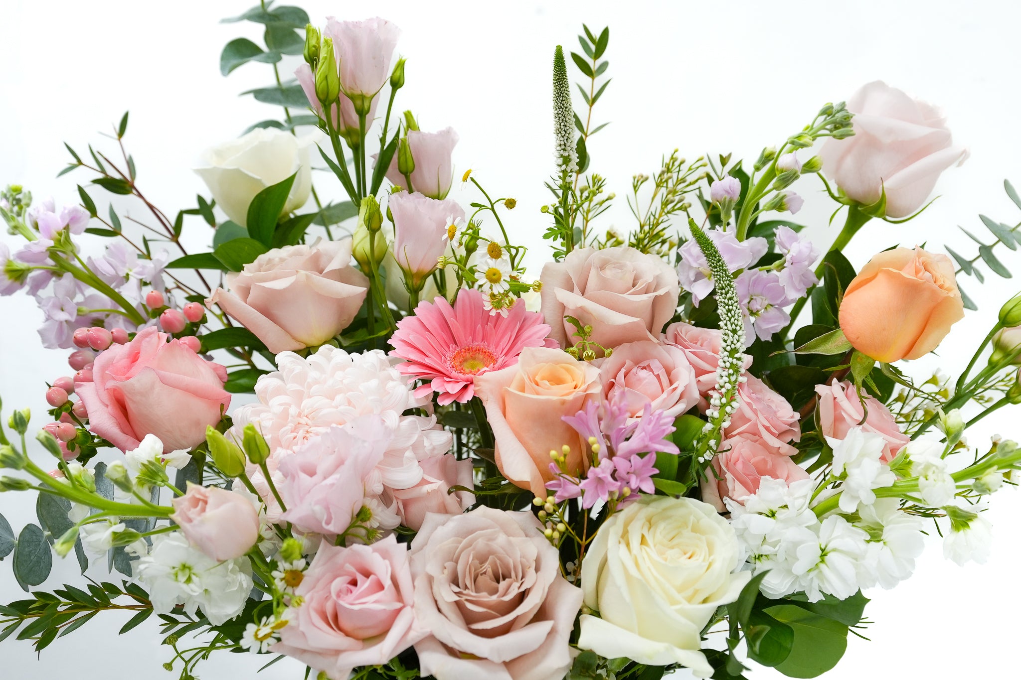 Mix of Floral Colors Round Box