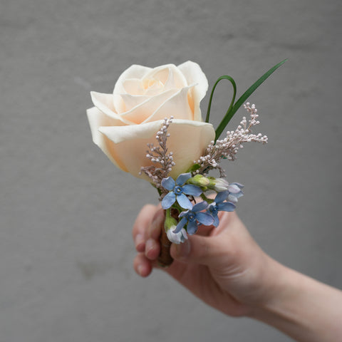 Light Rose Boutonniere