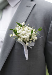 Baby's Breath Boutonniere