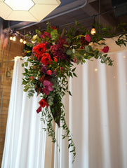 Crimson Love Wedding Arch