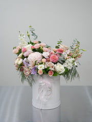 Mix of Floral Colors Round Box