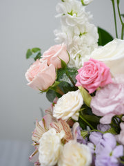 Mix of Floral Colors Round Box