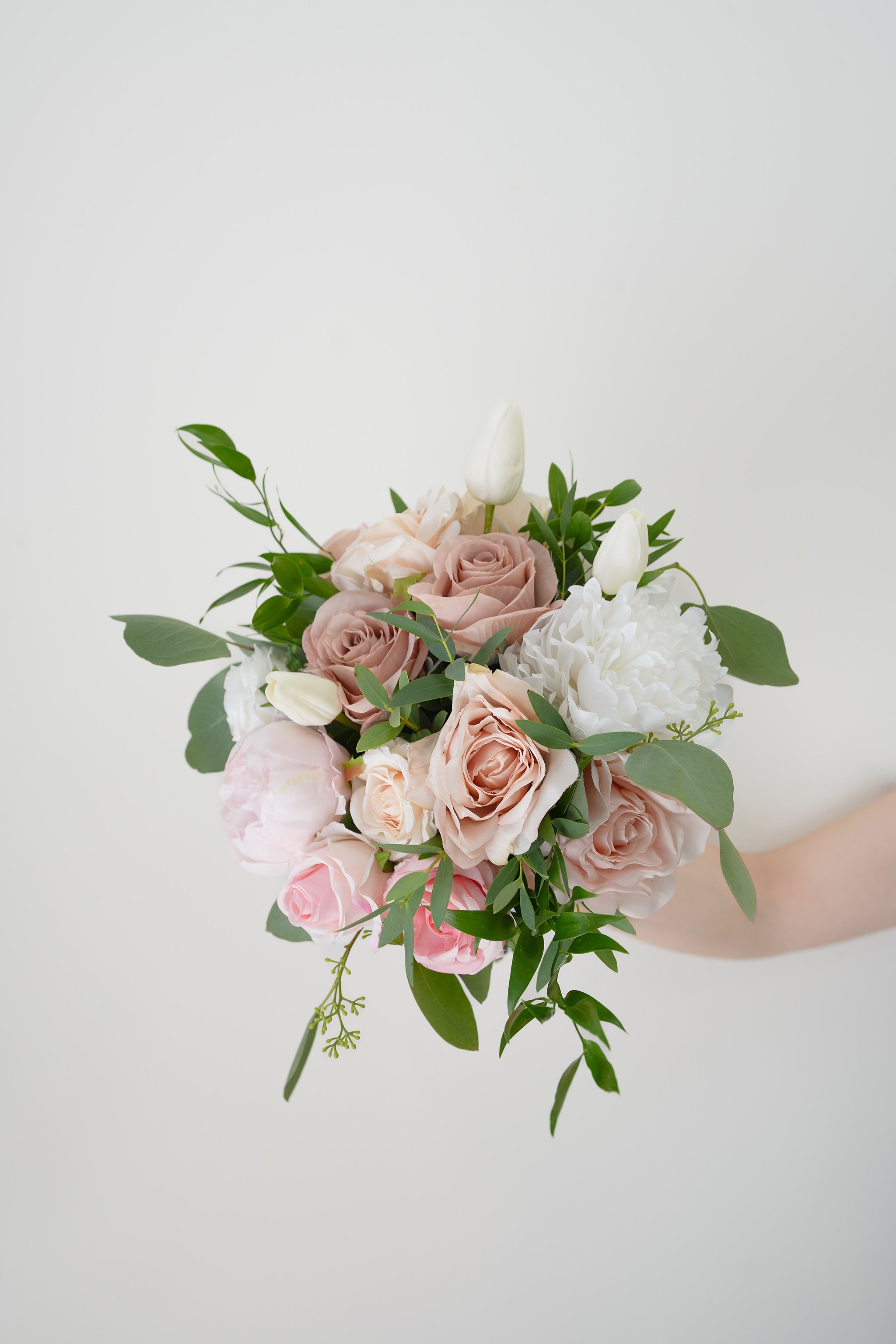 Modern pink Silk Flower Bouquet
