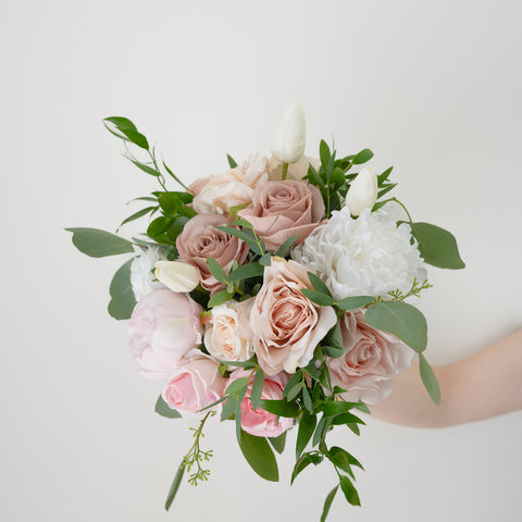 Modern pink Silk Flower Bouquet