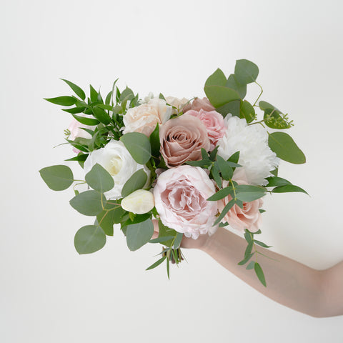 Modern pink Silk Flower Bouquet