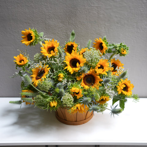 Perfect Sunflower Basket