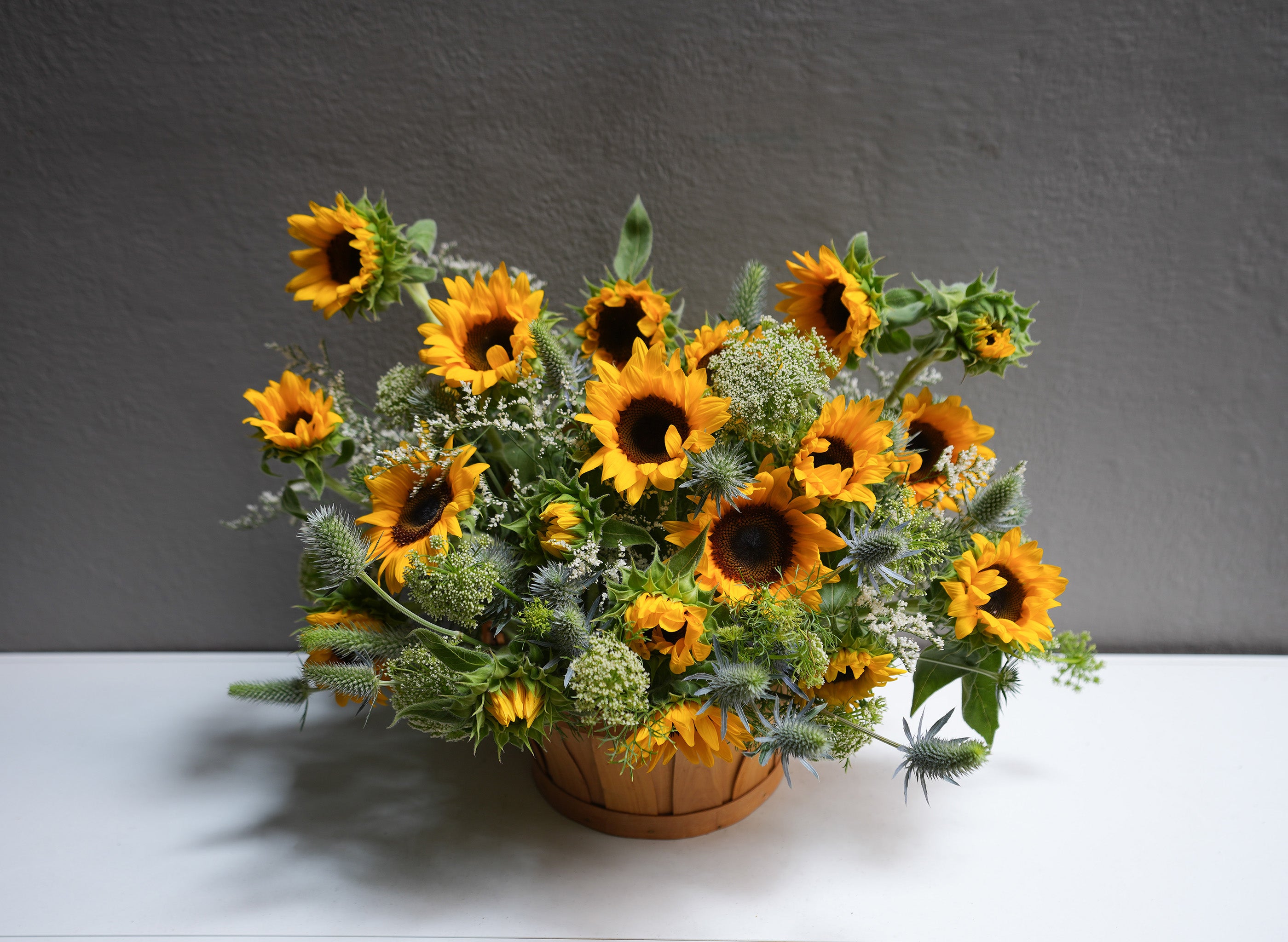 Perfect Sunflower Basket