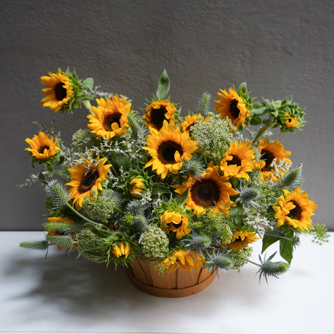Perfect Sunflower Basket