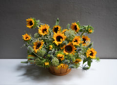Perfect Sunflower Basket