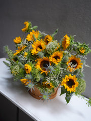 Perfect Sunflower Basket