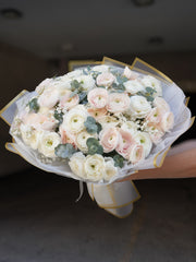 Ranunculus Bouquet (White, Blush, Light Pink, Mixed)