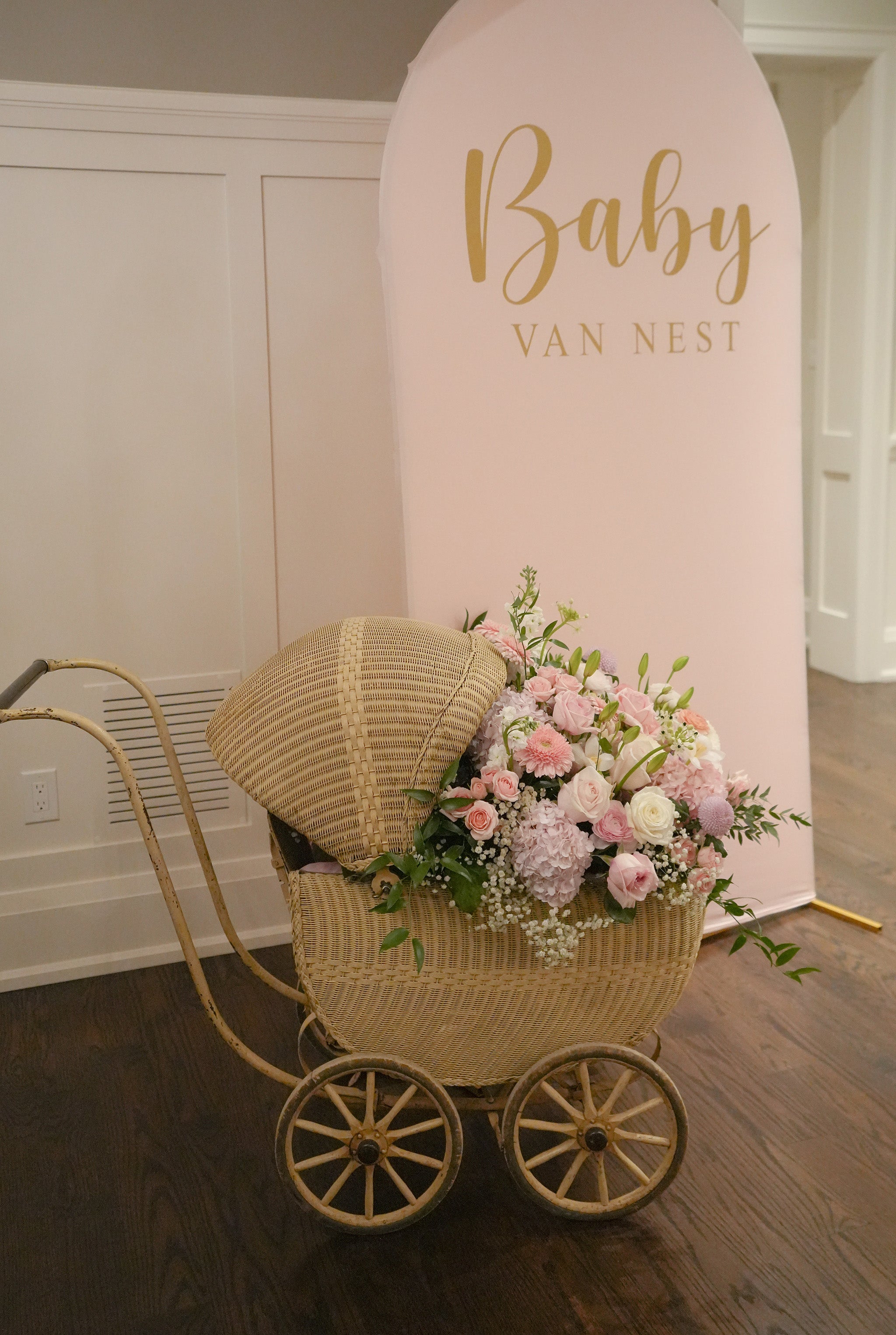 Pink Stroller Decor