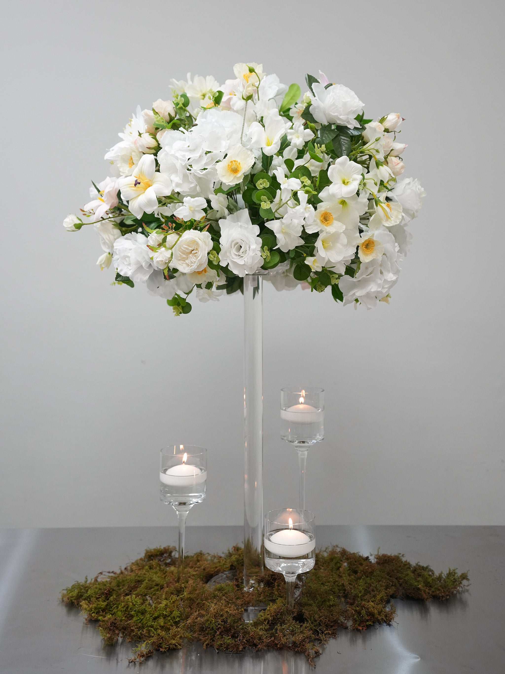 Evergreen Silk Flower Arrangement