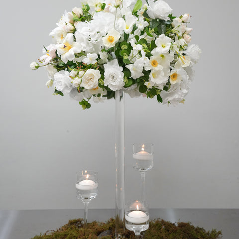 Evergreen Silk Flower Arrangement