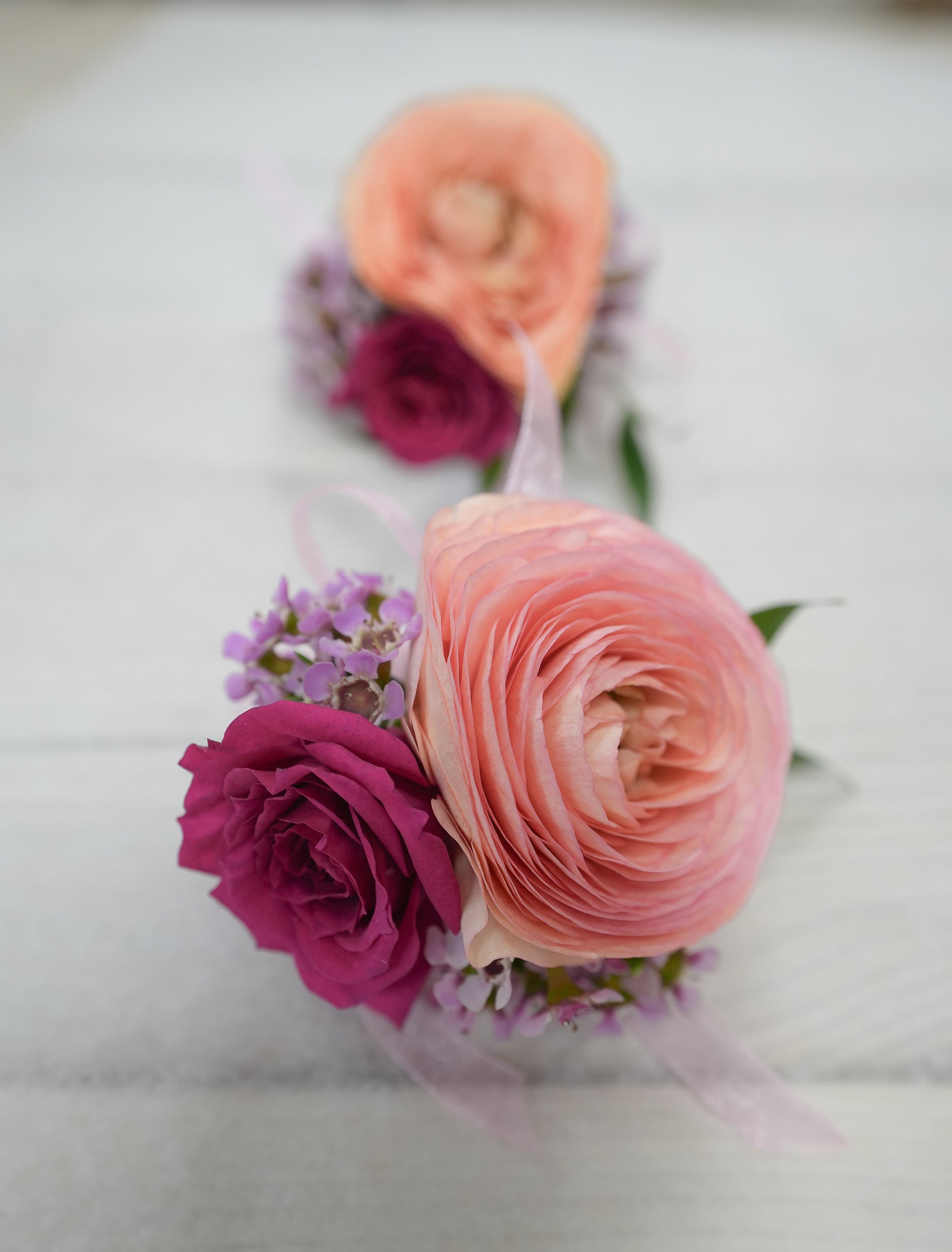 Sunset Corsage & Boutonniere