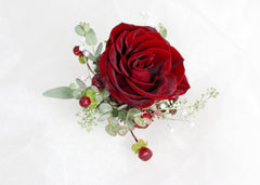 Burgundy Rose Boutonniere