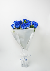 12 Blue Roses