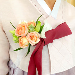 Peach Rose Corsage - Flower - Toronto Flower Gallery