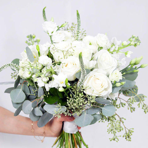 White Rose Bridal Bouquet