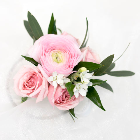 Pink Ranunculus Corsage