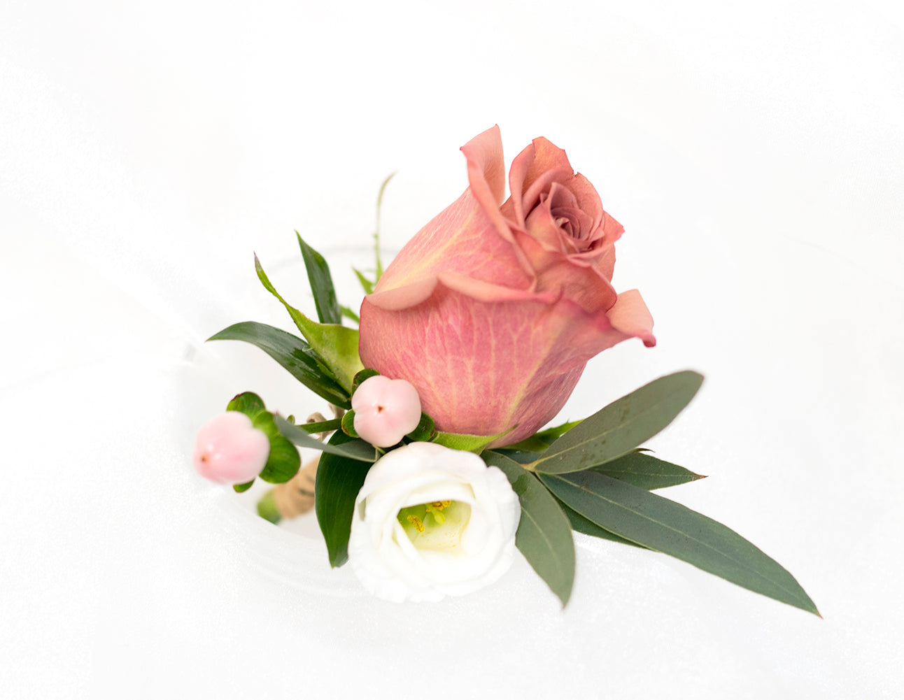 Coffee Theme Rose Boutonniere