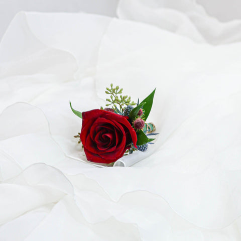 Red Rose Boutonniere