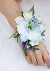 Blue Orchid Wrist Corsage - Toronto Flower Gallery