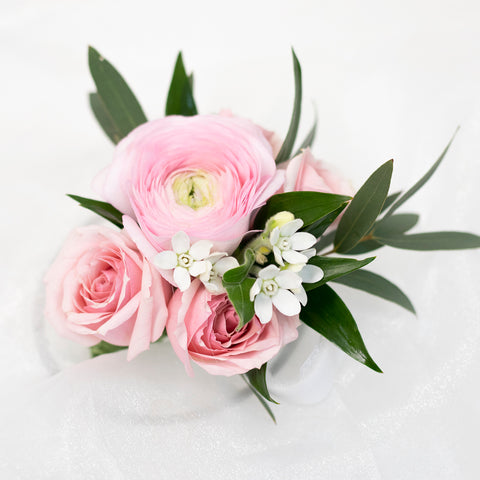 Pink Ranunculus Corsage