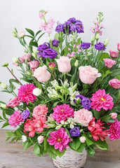 Pastel Pink Basket - Flower - Toronto Flower Gallery