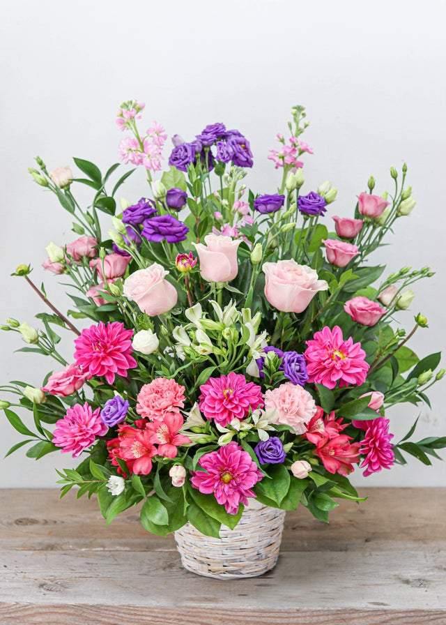 Pastel Pink Basket - Flower - Toronto Flower Gallery