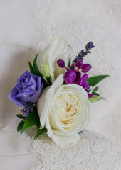 Purple Rose Boutonniere - Toronto Flower Gallery
