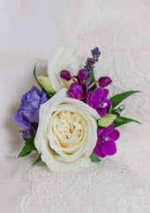 Purple Rose Boutonniere - Toronto Flower Gallery