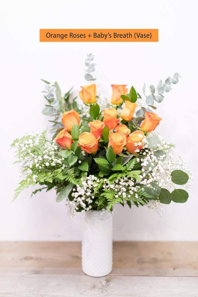 12 Orange Roses - Toronto Flower Gallery