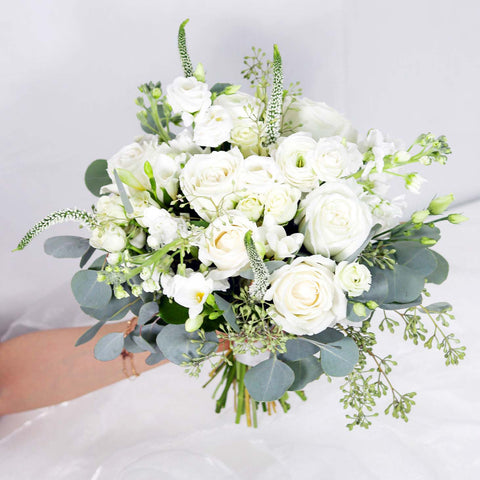 White Rose Bridal Bouquet
